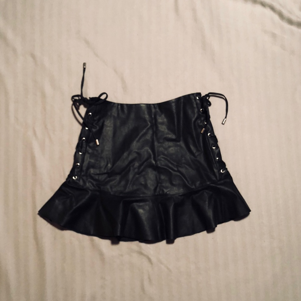 Zara Faux Leather Skirt